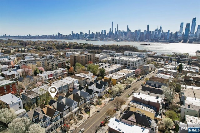 136 Shippen St, Weehawken, NJ 07086 - drone / aerial view of a view of skyline