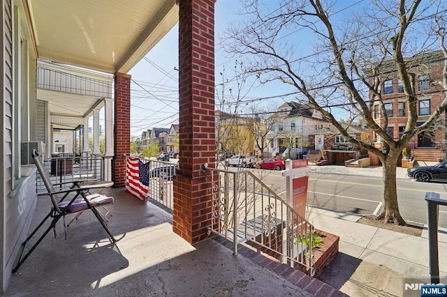 136 Shippen St, Weehawken, NJ 07086 - balcony with covered porch