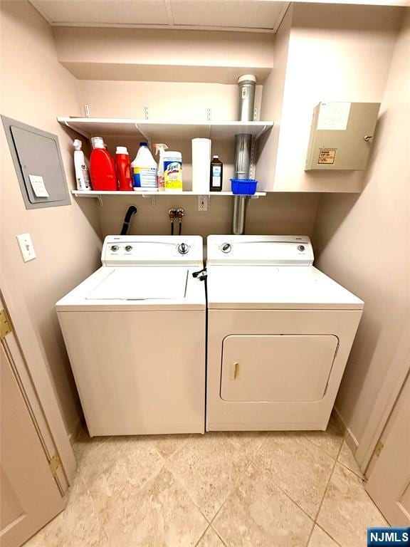 laundry area featuring independent washer and dryer