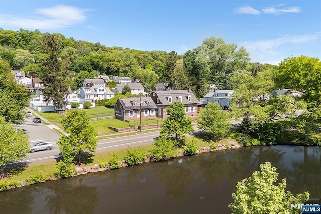 868 Goffle Rd, Hawthorne, NJ 07506 - aerial perspective of suburban area featuring a large body of water