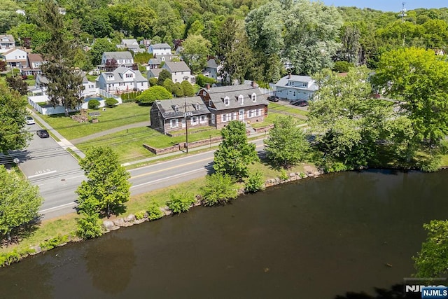 868 Goffle Rd, Hawthorne, NJ 07506 - aerial perspective of suburban area with a nearby body of water