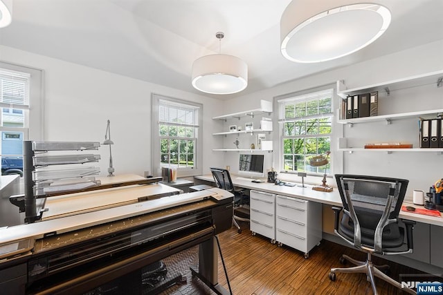 868 Goffle Rd, Hawthorne, NJ 07506 - office featuring healthy amount of natural light and dark wood-style flooring