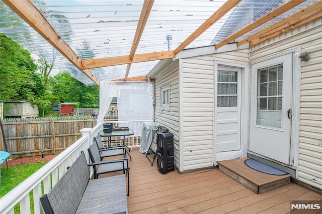 20 Park Dr, Oakland, NJ 07436 - deck featuring fence and a pergola