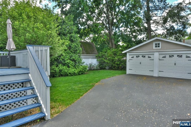38 Arlington Ave, Hawthorne, NJ 07506 - detached garage with central air condition unit