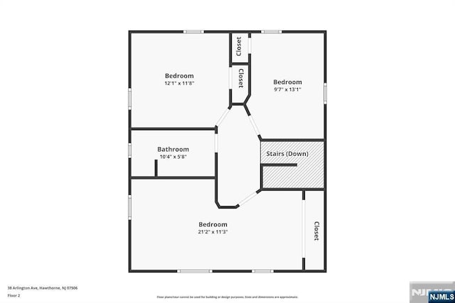 38 Arlington Ave, Hawthorne, NJ 07506 - property floor plan