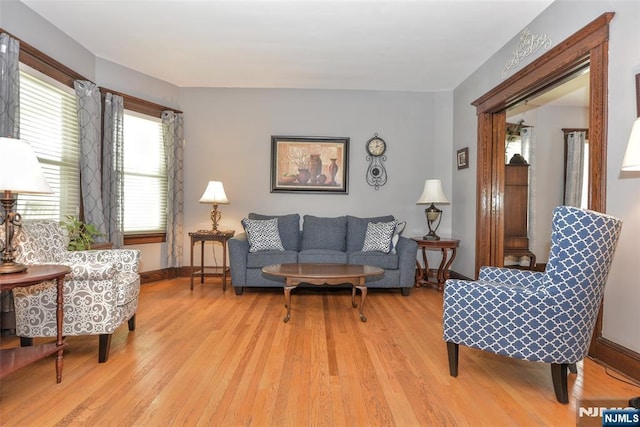 38 Arlington Ave, Hawthorne, NJ 07506 - living room with light wood finished floors and baseboards