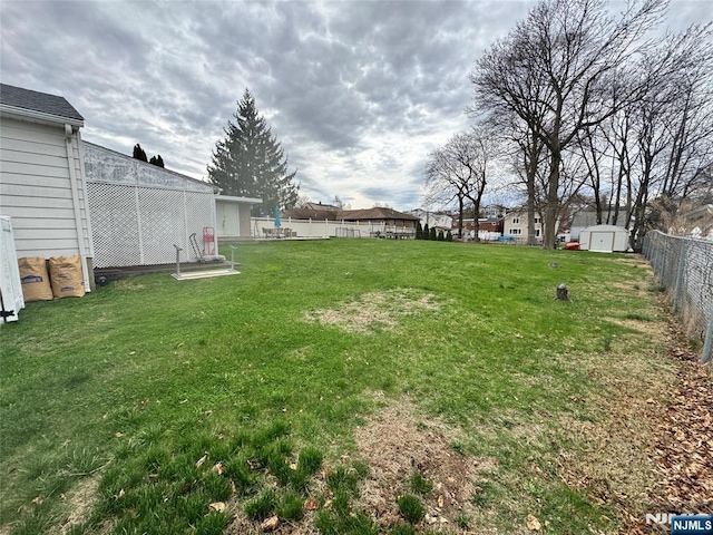 717 1st St, Lyndhurst, NJ 07071 - view of yard with a storage shed and an outbuilding