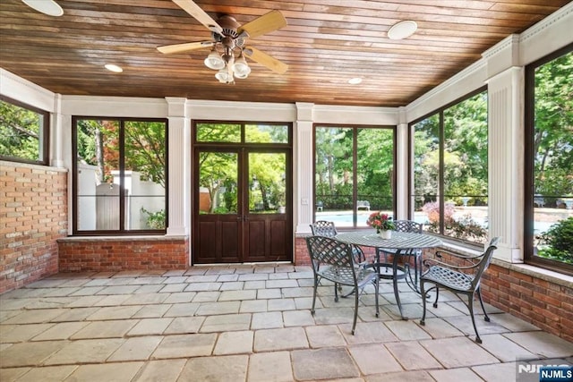 15 Hamilton Rd, Morristown Town, NJ 07960 - sunroom with plenty of natural light and french doors