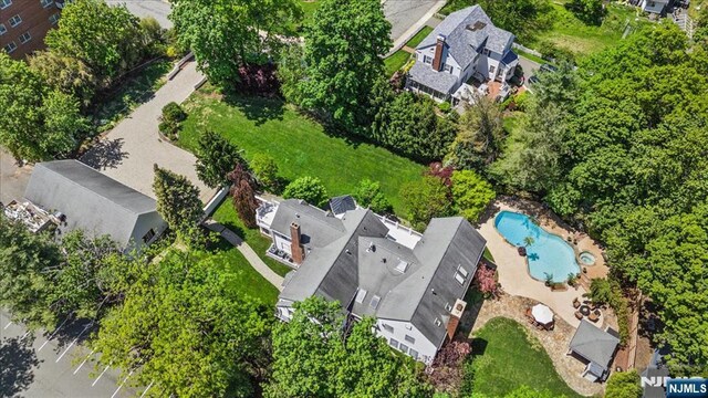 15 Hamilton Rd, Morristown Town, NJ 07960 - aerial view of a pool