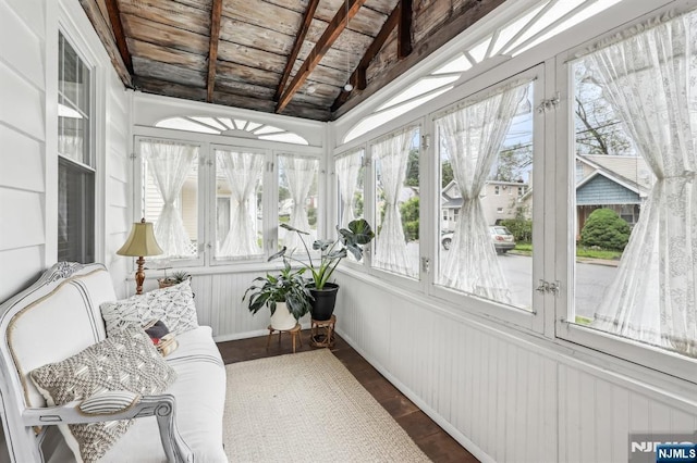sunroom with french doors