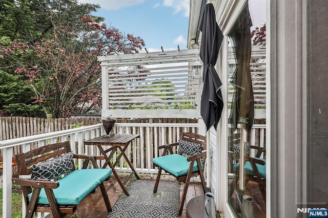 view of balcony
