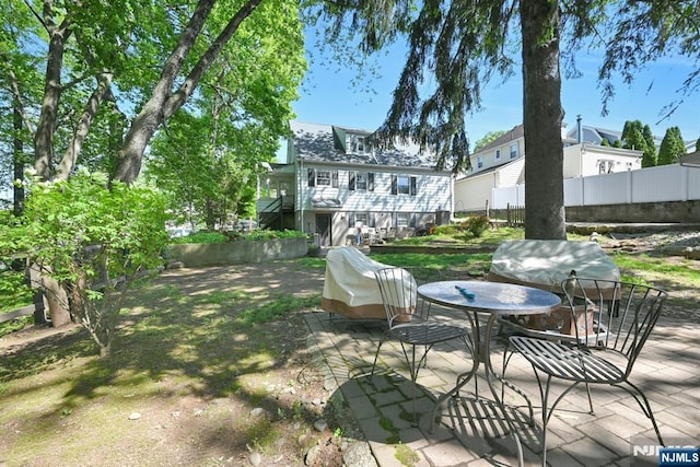 205 Elizabeth, Oradell, NJ 07649 - view of yard with a patio and outdoor dining space