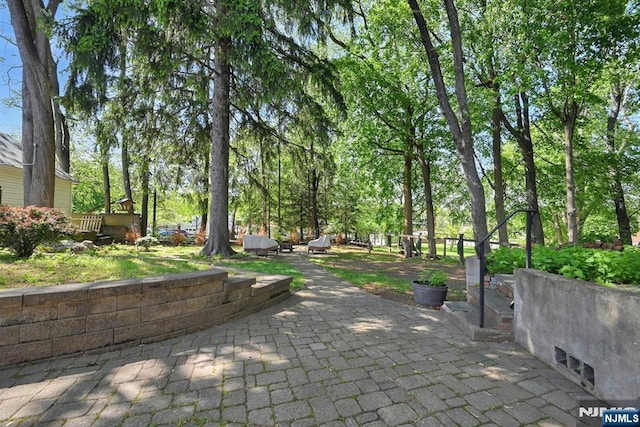205 Elizabeth, Oradell, NJ 07649 - view of home's community with a patio area
