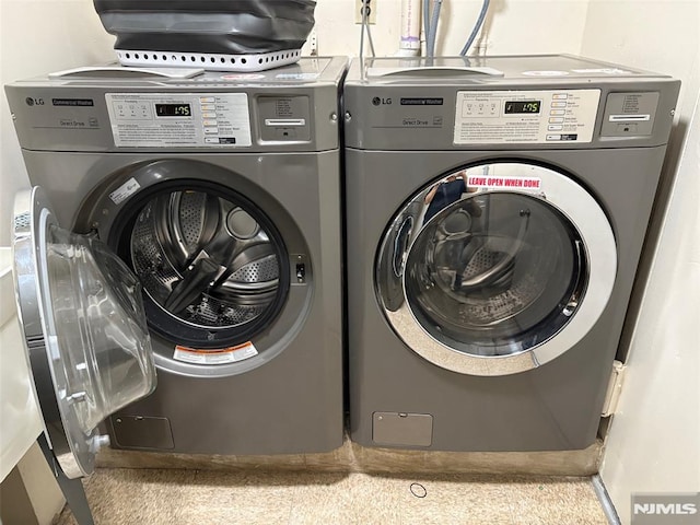 2352 Linwood Ave Unit 7A, Fort Lee, NJ 07024 - clothes washing area featuring washer and clothes dryer
