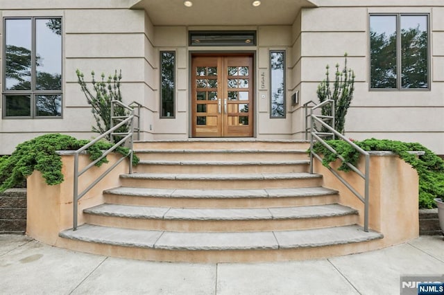 435 Cypress Ct, New Milford, NJ 07646 - doorway to property featuring french doors