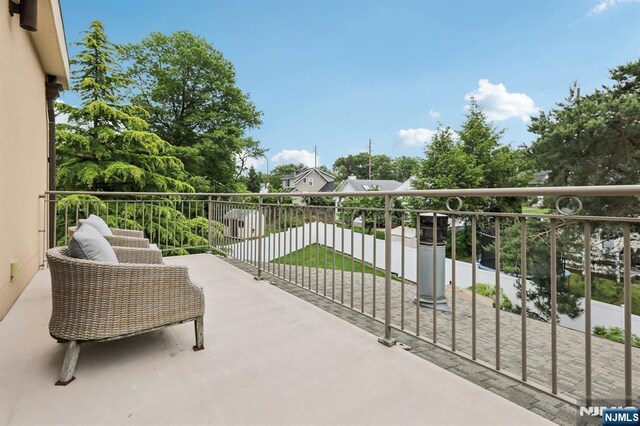 435 Cypress Ct, New Milford, NJ 07646 - view of patio with a balcony