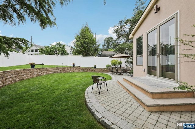 435 Cypress Ct, New Milford, NJ 07646 - view of yard featuring a patio
