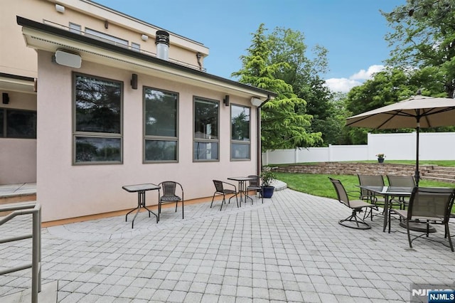 435 Cypress Ct, New Milford, NJ 07646 - view of patio / terrace featuring outdoor dining space