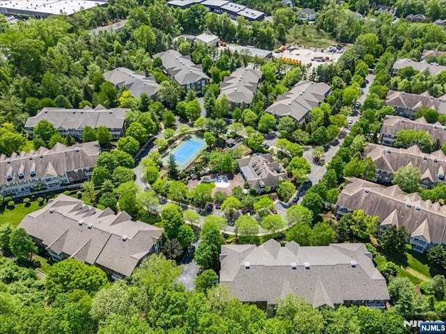 aerial perspective of suburban area