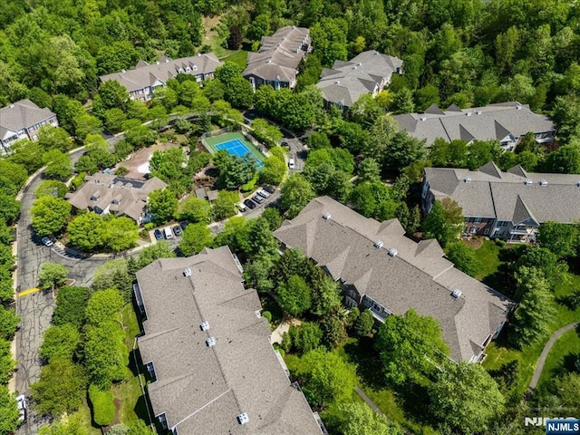 aerial perspective of suburban area