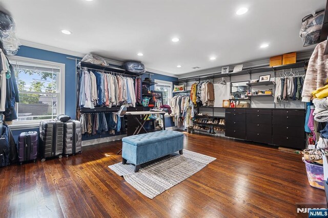 202 Elmwynd Dr, Orange, NJ 07050 - spacious closet with wood finished floors