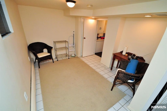 79 Arthur St, Ridgefield Park, NJ 07660 - living area featuring light tile patterned flooring