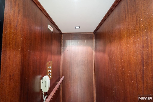 14 Stewart Ct, Old Tappan, NJ 07675 - elevator featuring crown molding