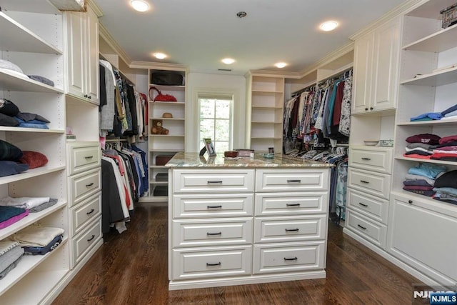 70 Oak Dr, Upper Saddle River, NJ 07458 - spacious closet featuring dark wood-style flooring