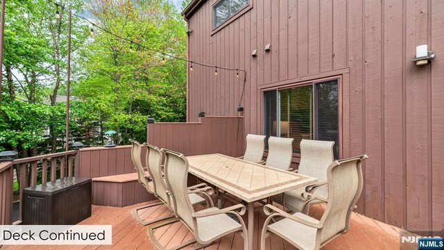 108 Buckhaven Hl, Upper Saddle River, NJ 07458 - deck with outdoor dining area