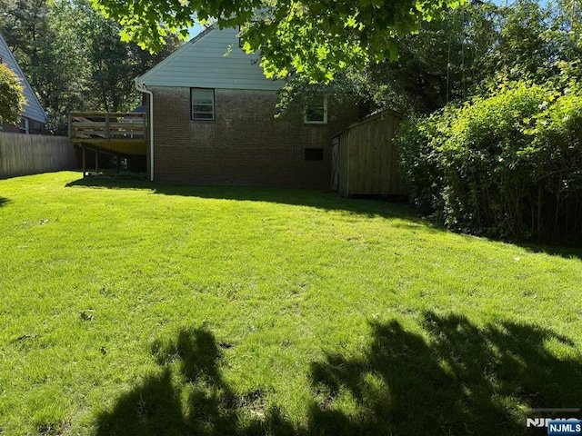 384 Audubon Rd, Englewood, NJ 07631 - view of yard with a deck
