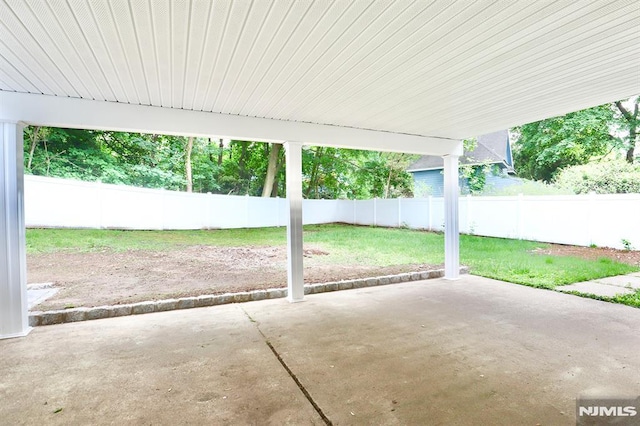 view of patio / terrace with a fenced backyard