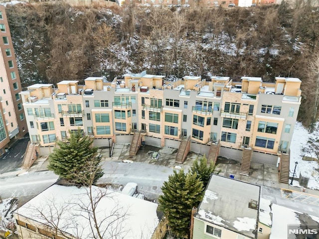 8709 Churchill Rd, North Bergen, NJ 07047 - view of snow covered property