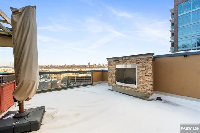 8709 Churchill Rd, North Bergen, NJ 07047 - view of patio with a city view