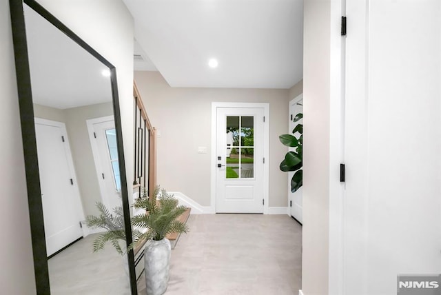 246 Oakwood Dr, Paramus, NJ 07652 - entryway featuring recessed lighting and baseboards