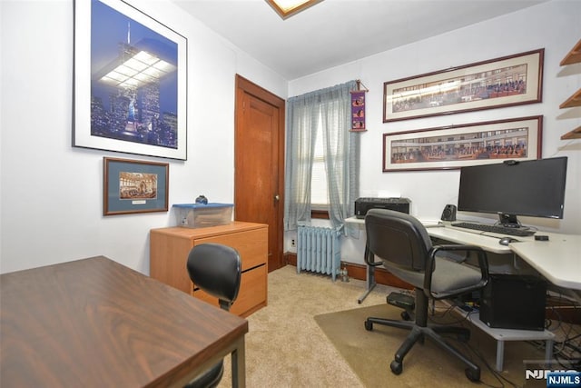 501 Collins Ave, Hasbrouck Heights, NJ 07604 - carpeted home office with radiator