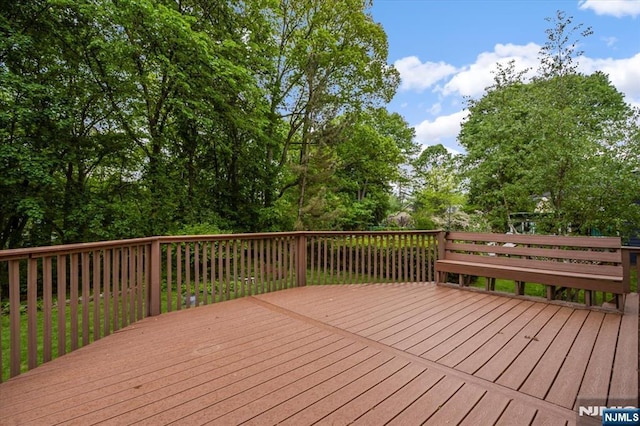 35 Mccosh Rd, Clifton, NJ 07043 - wooden terrace with view of scattered trees