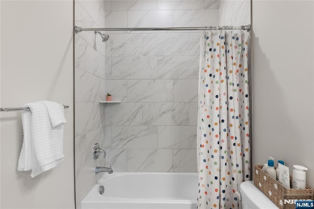 11 Arnold Dr, Wood Ridge, NJ 07075 - bathroom with shower / bath combo and toilet
