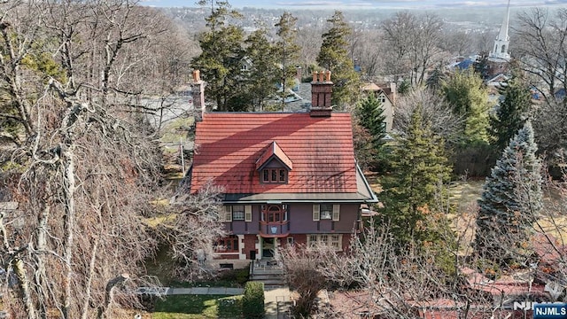 view of subject property