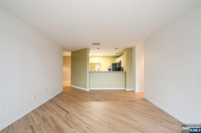 364 Palisade Ave Unit 4C, Cliffside Park, NJ 07010 - unfurnished living room featuring light wood-style flooring