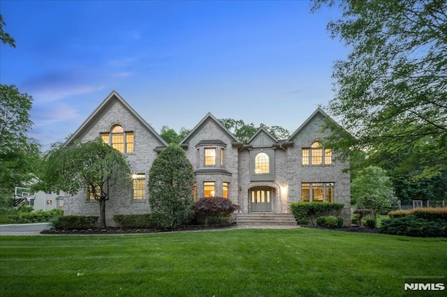17 Sunset Ln, Upper Saddle River, NJ 07458 - french provincial home with a lawn
