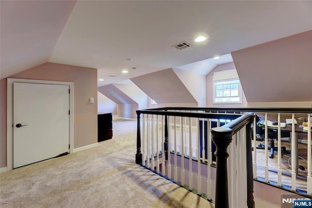 155 W Clinton Ave, Tenafly, NJ 07670 - bonus room with vaulted ceiling, carpet, recessed lighting, and baseboards