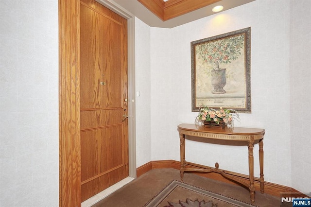 100 Carlyle Dr Unit 10Ds, Cliffside Park, NJ 07010 - foyer featuring baseboards