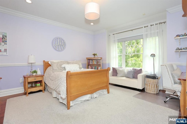 7 Newton Pl, Allendale, NJ 07401 - bedroom featuring ornamental molding, baseboards, and recessed lighting