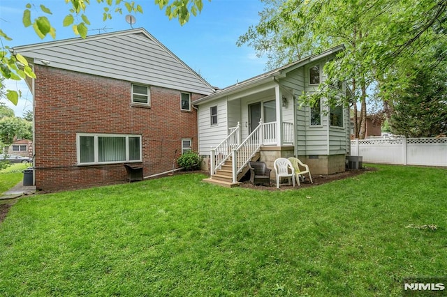 526 Rutland Ave, Teaneck, NJ 07666 - back of property featuring central AC and brick siding