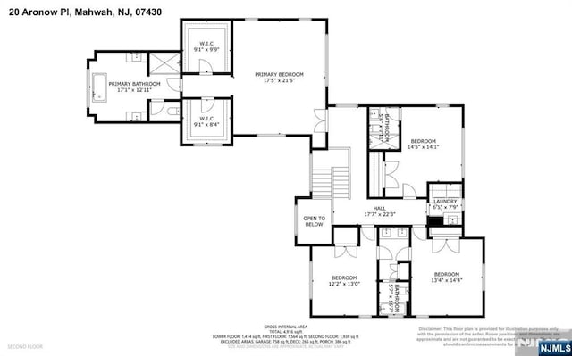 20 Aronow Pl, Mahwah, NJ 07430 - property floor plan