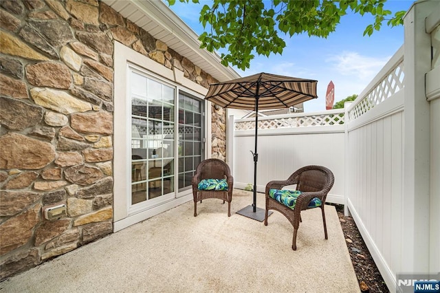49 Quarry Dr, Woodland Park, NJ 07424 - fenced backyard with a patio