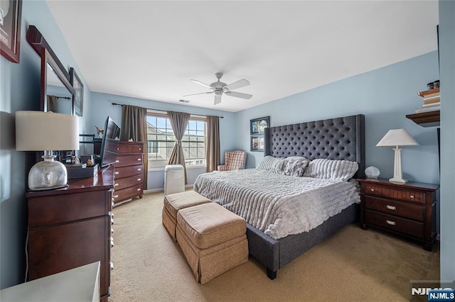 49 Quarry Dr, Woodland Park, NJ 07424 - bedroom featuring carpet floors and a ceiling fan