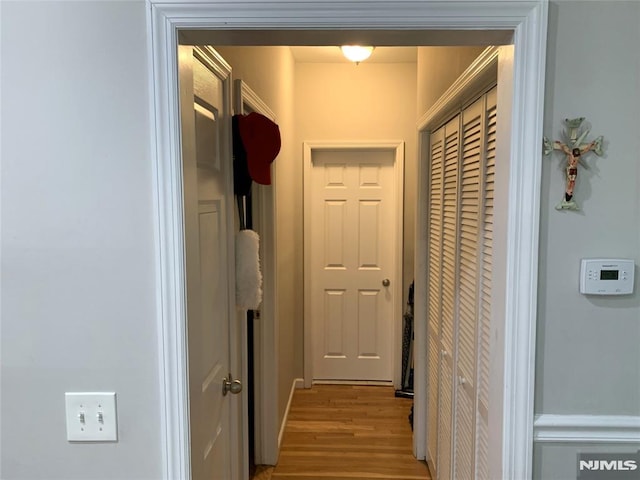 116 W 19th St Unit 1A, Bayonne, NJ 07002 - corridor with light wood-type flooring