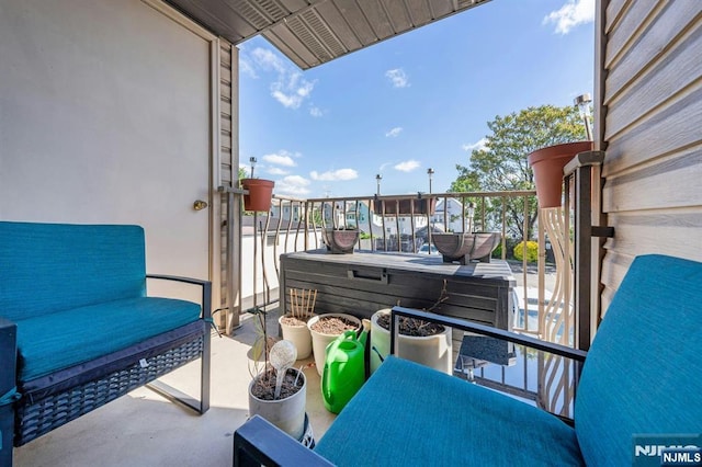 view of balcony
