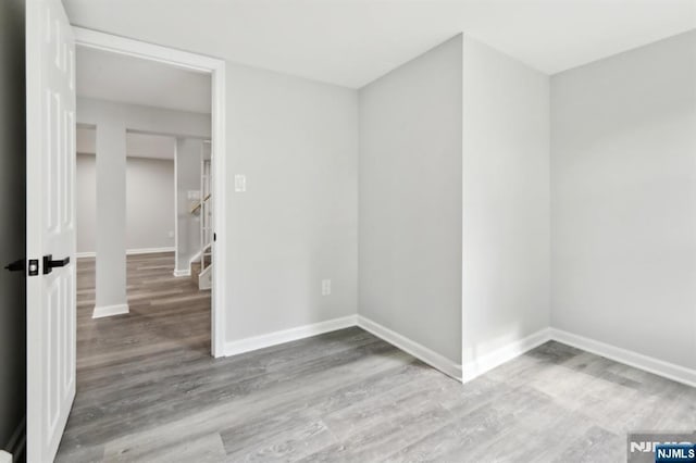8 Oak St, Netcong Borough, NJ 07857 - empty room featuring wood finished floors and baseboards